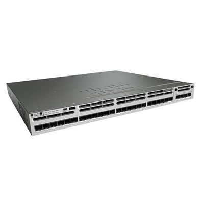 WS-C3850-24S-S สวิตช์เครือข่าย Gigabit Ethernet Cisco Catalyst 3850 24 พอร์ต GE SFP