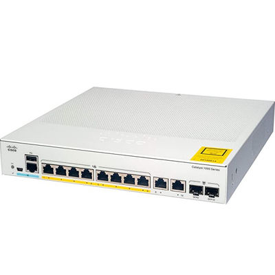 C1000-8P-2G-L สวิตช์ออปติคัลอุตสาหกรรม 8 X 10 100 1000 พอร์ต Ethernet PoE +