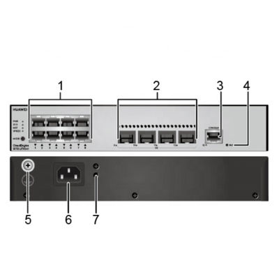 S5735-L8T4S-A1 การ์ด Gigabit Ethernet Nic 8x 10 100 1000Base-T 4 กิกะบิต SFP